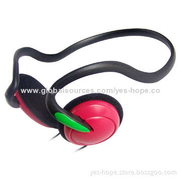 Stylish behind the neck headset for mobile phone